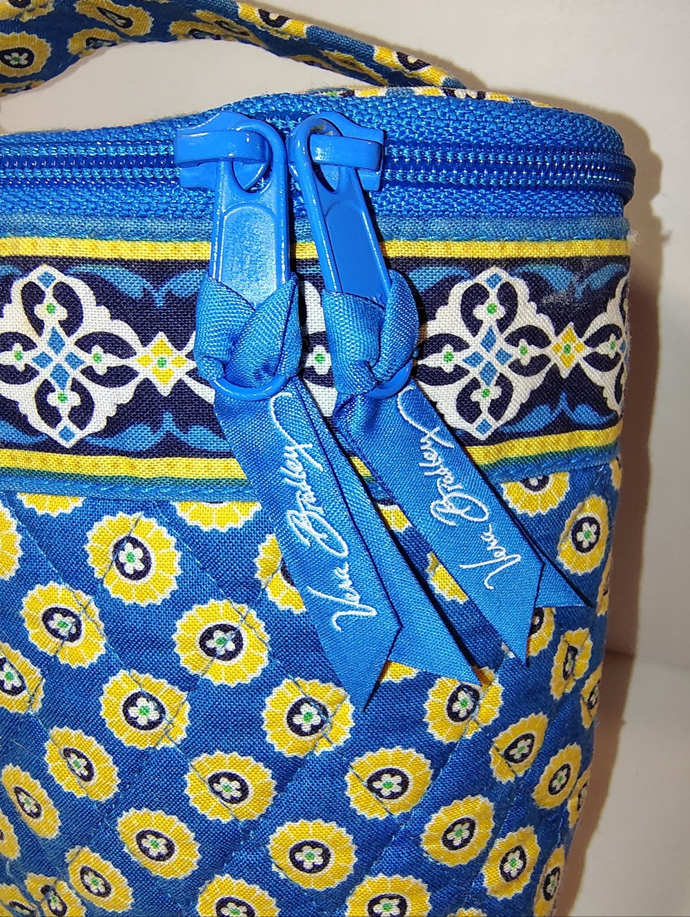 Vera Bradley Cool Keeper Insulated Lunch Bag and Cosmetic Bag Set Riviera Blue - Picture 5 of 11